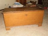 Truly Early American pine chest C1800