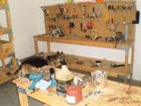 More of the tool room and work benches