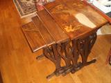 galle art nouveau side tables