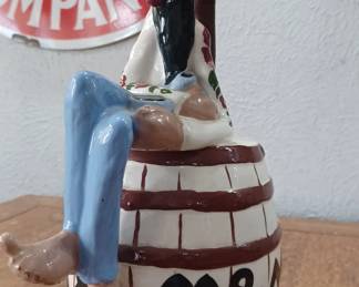 RARE Twin Winton large hillbilly moonshine barrel lamp 1950s 60s