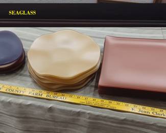 Sea glass dinnerware, htf hard to find. 