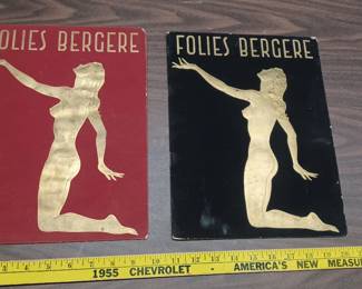 French follies old risque 1950s cabaret / burlesque programs w nude photos