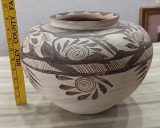 Huge olla pot made of redware, no maker's mark. 