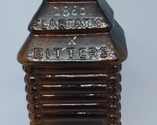 1860 St Drake's Plantation Bitters bottle dark amber old original