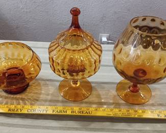 Empoli italy mid century glassware