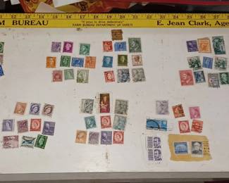 collection of old stamps including some from ww2 germany 