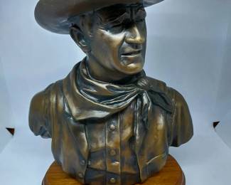 John Wayne art sculpture by Jesse Corsaut.  Only 100 were made, this is number 79.  