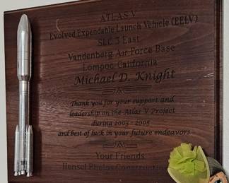 As with many home owners back in the 60's , their parents worked at Cape Kennedy
Atlas V plaque $20