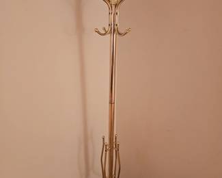 Brass plated hat rack $50