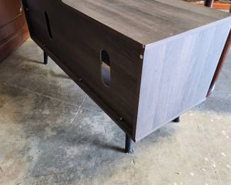 Same small tv stand from back angle.