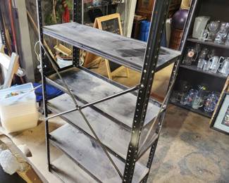 Lightweight metal garage shelf about 4.5 feet tall.
Was $25
$20 for this 4 day event.