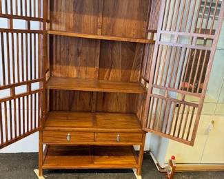 $2,200 Rosewood "birdcage" cabinet 39 x 16 x 70