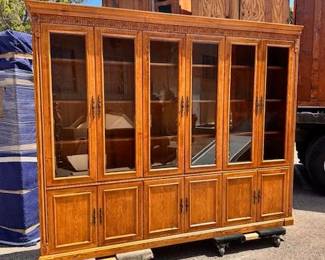 $1,500 Large display cabinet, bookcase 101 x 17 x 83