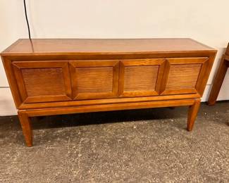 $600 Teak sideboard, credenza 59 x 15.5 x 31.5