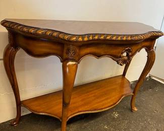 $300 Demi lune console table 54 x 19 x 32