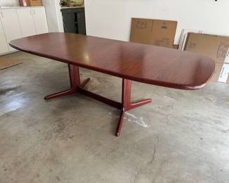 $1200  Rasmus MCM expandable dining table 59ʺ (98") W × 39ʺD × 28ʺH