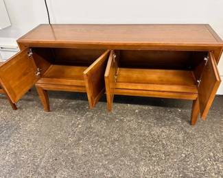 $600 Teak sideboard, credenza 59 x 15.5 x 31.5