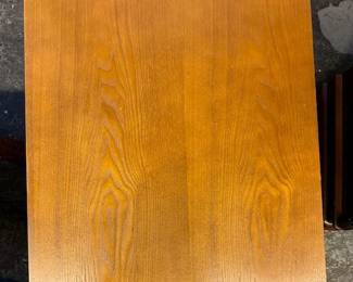 $500, PAIR side table ribbed square door 22 x 18 x 18