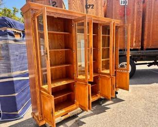 $1,500 Large display cabinet, bookcase 101 x 17 x 83