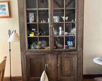 Rustic prim cupboard