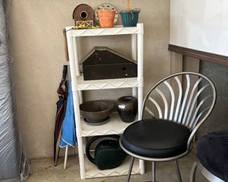 Bar stools,
Garden stuff