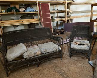 Antique wicker- not in great shape but the price is right