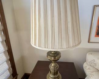 Brass table lamp