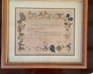 WWII Disney War Bond 