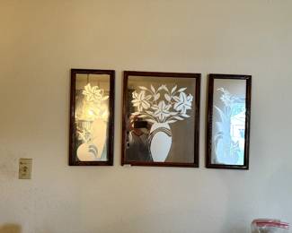 Vintage Randolph Buford 1980's Mirror Set
