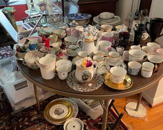 Collectible tea cups and plates 