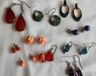Several Pair Vintage Earrings
