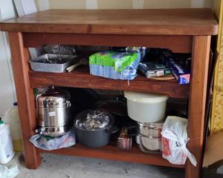 Mahogany Kitchen Island