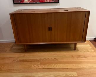 Arne Vodder Teak Stereo Cabinet