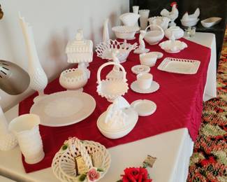 Milk glass collection