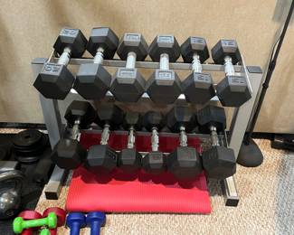 FREE WEIGHTS & STAND