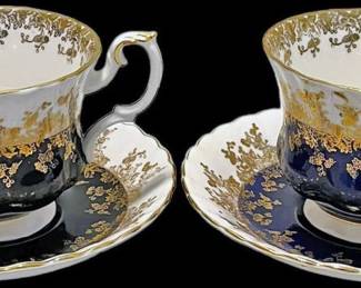 Royal Albert Blue Gold and Black Gold