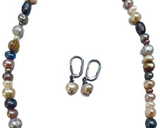 Sterling Pearl Bead Earrings