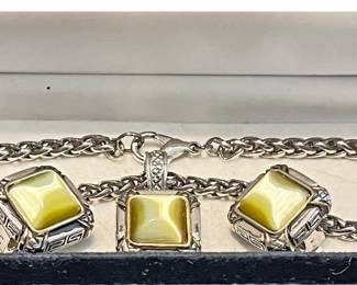 Celadon Premier Designs Necklace Earrings