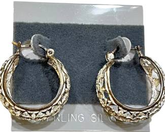 Sterling Silver Latch Back Earrings