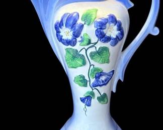 Vintage Hand Painted Ceramic Pitcher