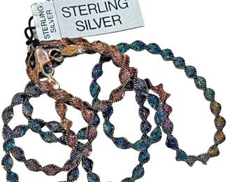 Sterling Silver Necklace Bracelet