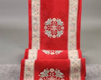 Oriental runner carpet: 15' x 2'