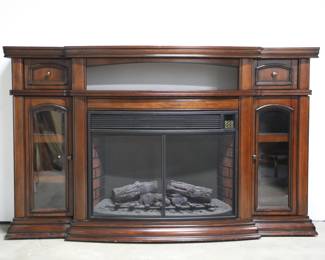 Electric fireplace/ mantle cabinet