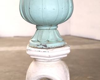 Concrete lotus jardinière on pagoda base