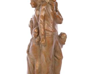 S.E. Maloney large bronze rotating sculpture