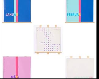 Martina Westenberger Memphis Milano serigraphs caledar