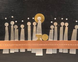 Emaus Talleres Last Supper wall sculpture