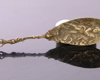 Victorian cherub spoon