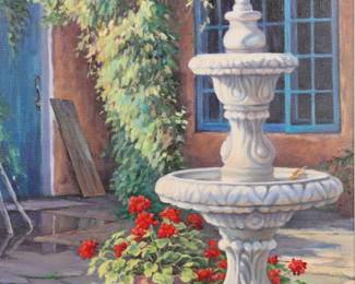 J. Chris Morel oil/canvas painting