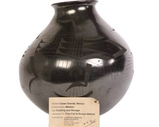 Lete barro negro Native American pot